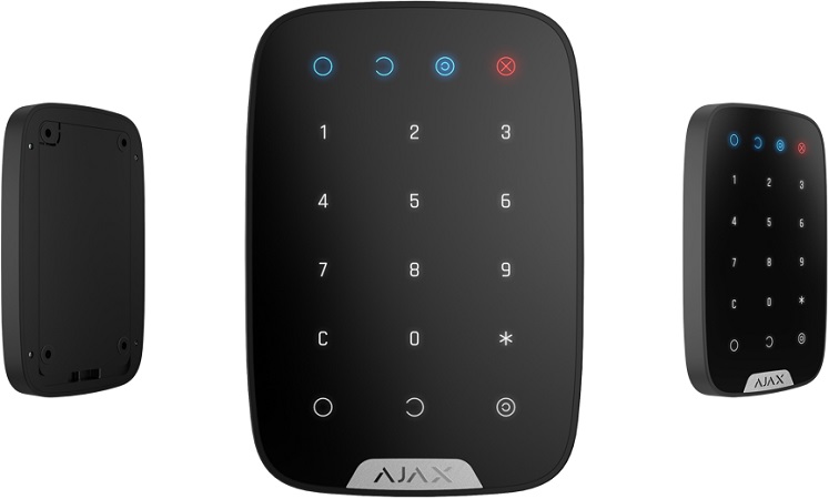 Langaton AJAX KeyPad Plus -näppäimistö (musta)